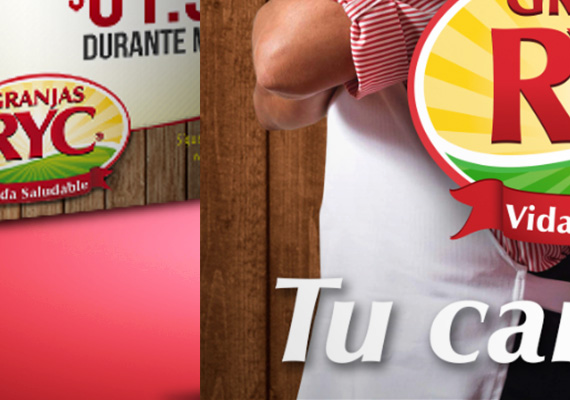 Conservando los valores tradicionales de una carnicer&iacute;a construimos la marca Granjas RYC, desde la creaci&oacute;n del branding, creaci&oacute;n de la estrategia para re-estructurar la cultura organizacional y la creaci&oacute;n de campa&ntilde;as publicitarias para llegar a un sector mucho m&aacute;s amplio en cuanto a edad y genero.
